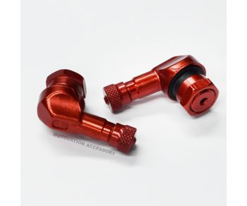 90° Aluminum tire valves 8.3mm - Red 90° Aluminum tire valves 8.3mm - Red