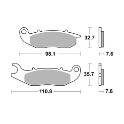 200CM44 Street Sintered Front Brake Pad