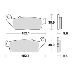 715CM55 Street Sintered Brake Pad