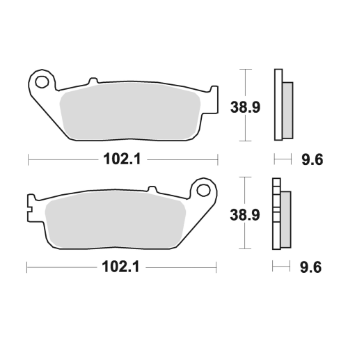 720CM55 Street Sintered Brake Pad