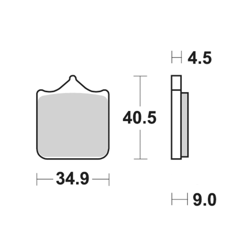 947CM55 Street Sintered Brake Pad