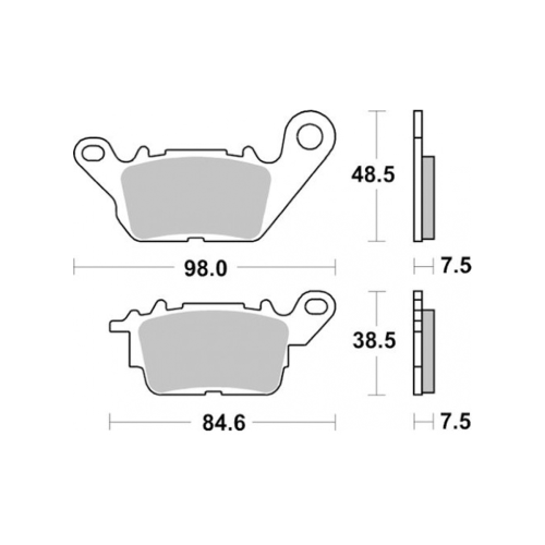 990SM1 Semi-metallic Brake Pad