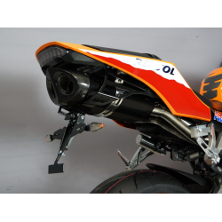 HONDA CBR600RR 2013-2018 OVAL Q1-S SS BLACK SLIP-ON