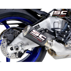 YAMAHA MT-10 (2022 - 2024) EURO 5 CR-T CARBON MUFFLER WITH MESH ON EXIT