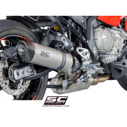 BMW S1000XR (2017 - 2019) OVAL TITANIUM MUFFLER, LOW POSITION