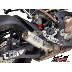 BMW S1000RR (2019 - 2024) CR-T TITANIUM MUFFLER. WITH MESH ON EXIT