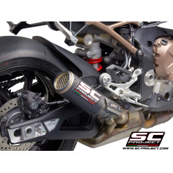 BMW S1000RR (2019 - 2024) CR-T CARBON MUFFLER. WITH MESH ON EXIT