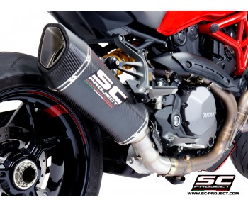 DUCATI MONSTER 1200 (2017 - 2021) - S/ R SC1-R CARBON MUFFLER DUCATI MONSTER 1200 (2017 - 2021) - S/ R SC1-R CARBON MUFFLER