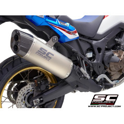 HONDA CRF1000L AFRICA TWIN (2016 - 2019) - ADVENTURE, TITANIUM MUFFLER WITH CARBON FIBER ENDCAP