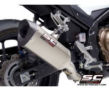 HONDA CB650R (2019 - 2020) FULL EXHAUST SYSTEM 4-1 SC1-M TITANIUM MUFFLER