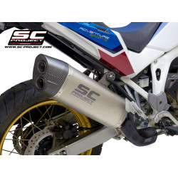 HONDA CRF1100L AFRICA TWIN (2020 - 2021) - ADVENTURE, TITANIUM MUFFLER WITH CARBON FIBER ENDCAP