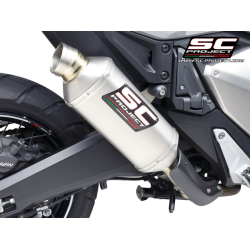 HONDA X-ADV 750  ( 2021 - 2025 ) RALLY RAID TITANIUM MUFFLER WITH TITANIUM ENDCAP