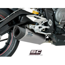 TRIUMPH STREET TRIPLE 765RS (2017 - 2019) SC1-R TITANIUM MUFFLER