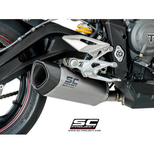 TRIUMPH STREET TRIPLE 765RS (2017 - 2019) SC1-R TITANIUM MUFFLER