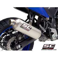 YAMAHA TENERE' 700 (2019 - 2024) RALLY RAID TITANIUM MUFFLER WITH TITANIUM ENDCAP