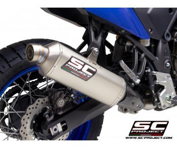 YAMAHA TENERE' 700 (2019 - 2024) RALLY RAID TITANIUM MUFFLER WITH TITANIUM ENDCAP YAMAHA TENERE' 700 (2019 - 2024) RALLY RAID TITANIUM MUFFLER WITH TITANIUM ENDCAP