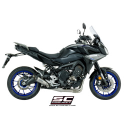 YAMAHA MT-09 TRACER/ 900GT (2017 - 2020) FULLSYSTEM 3-1 SS, S1 TITANIUM MUFFLER WITH CARBON ENDCAP