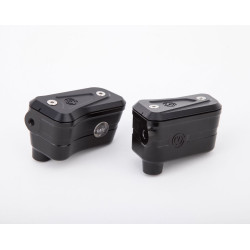 Moto Corse Brake & Clutch reservoirs kit for Brembo semi-radial OEM pumps Streetfighter V4/S - Black