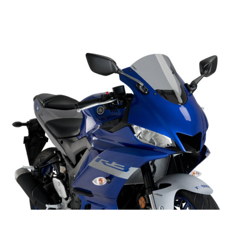 R-RACER SCREEN FOR YAMAHA YZF-R3 2019-2021 - SMOKE