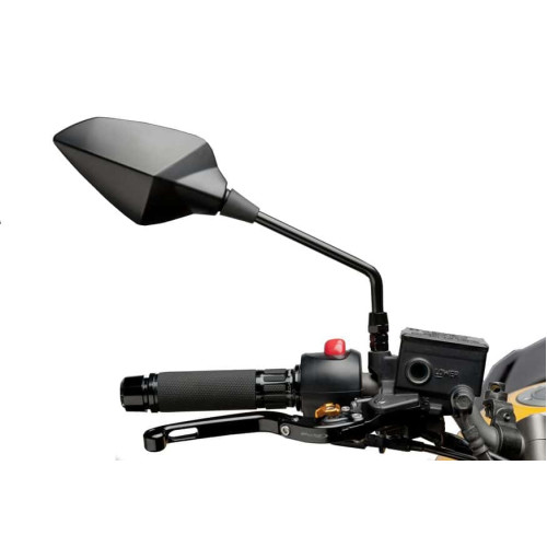 REAR MIRROR. RS1 S/RIGHT ROD 70º HOMOLOGATED - BLACK