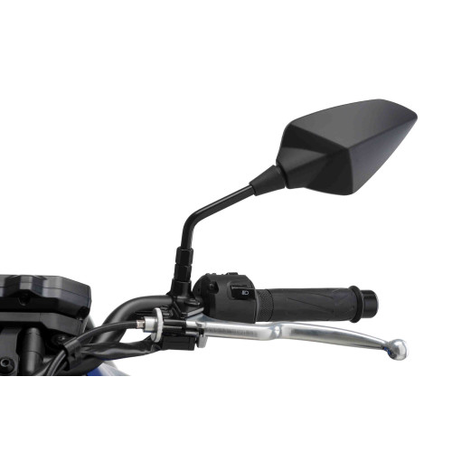 REAR MIRROR. RS1 S/LEFT ROD 70º HOMOLOGATED - BLACK