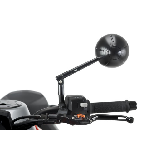 REARVIEW MIRROR RETRO LEFT HOMOLOGATED - BLACK