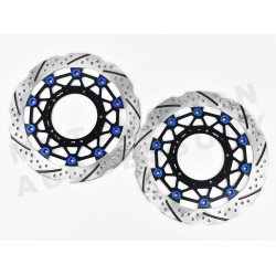 Race Series Floating Disk Honda X-ADV750 Blue Pins for Brembo 100mm Calipers