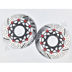 Race Series Floating Disk Honda CB400SF Revo ABS Blue Pins